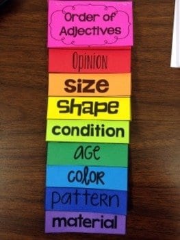 Ordering Adjective Flip Book - Image 3