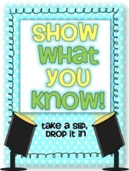 Exit Slips - Formative Assessment- for ANY grade! - Image 3