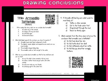 Drawing Conclusion- QR Listening Center and Work Mats - Image 4