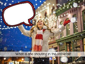 Quotation Marks (Dialogue) Holiday/December- Picture Writing Prompts and Jokes! - Image 4