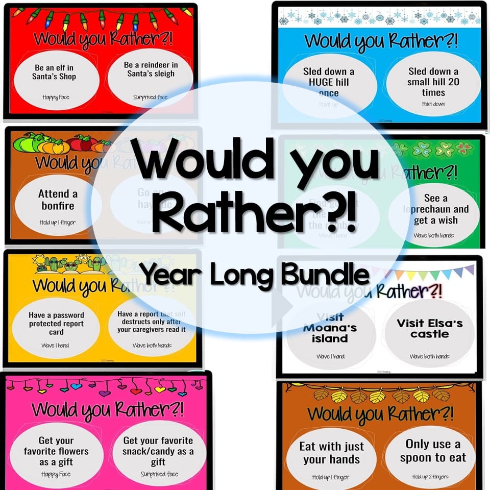 WOULD YOU RATHER SPINNER: Free Morning Meeting Activity