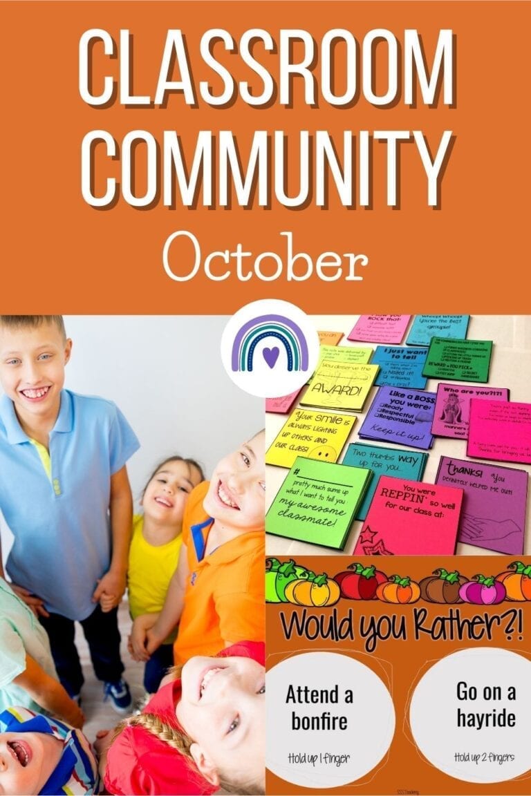 Build strong classroom community that would scare away any ghosts at ...