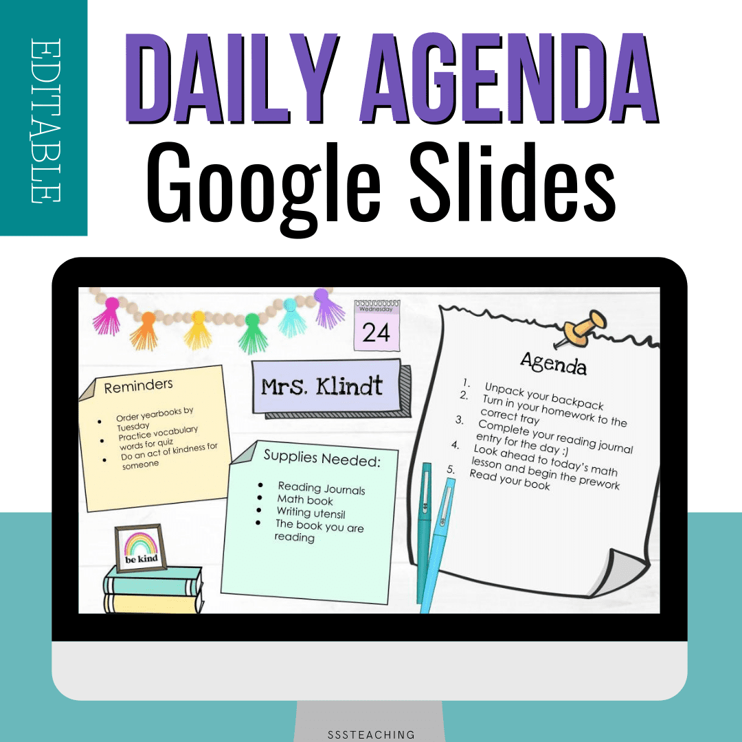 Plan your days How to create a daily agenda in Google Slides for your